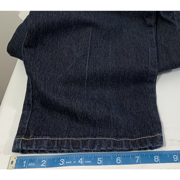 Gloria Vanderbilt Jeans Womens Plus Size 18 Dark Wash Denim Straight Mom Hi Rise - Picture 8 of 9